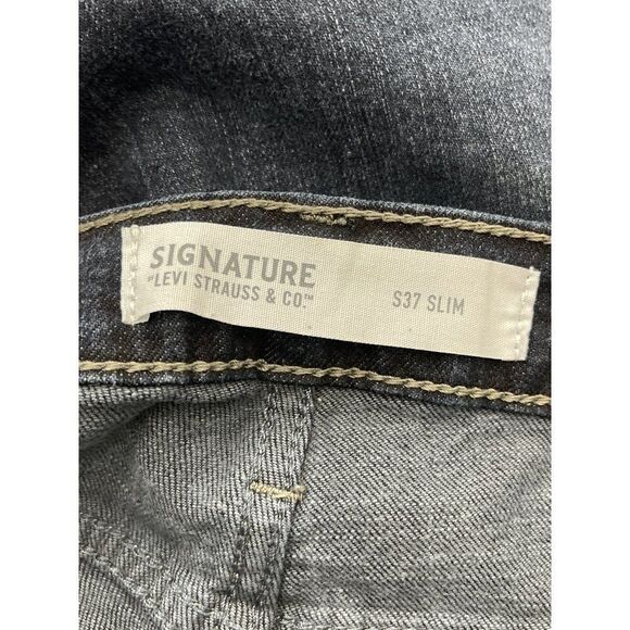 Signature Levi S37 Slim Men’s Blue Jeans Size 36 / 30 - Picture 9 of 11